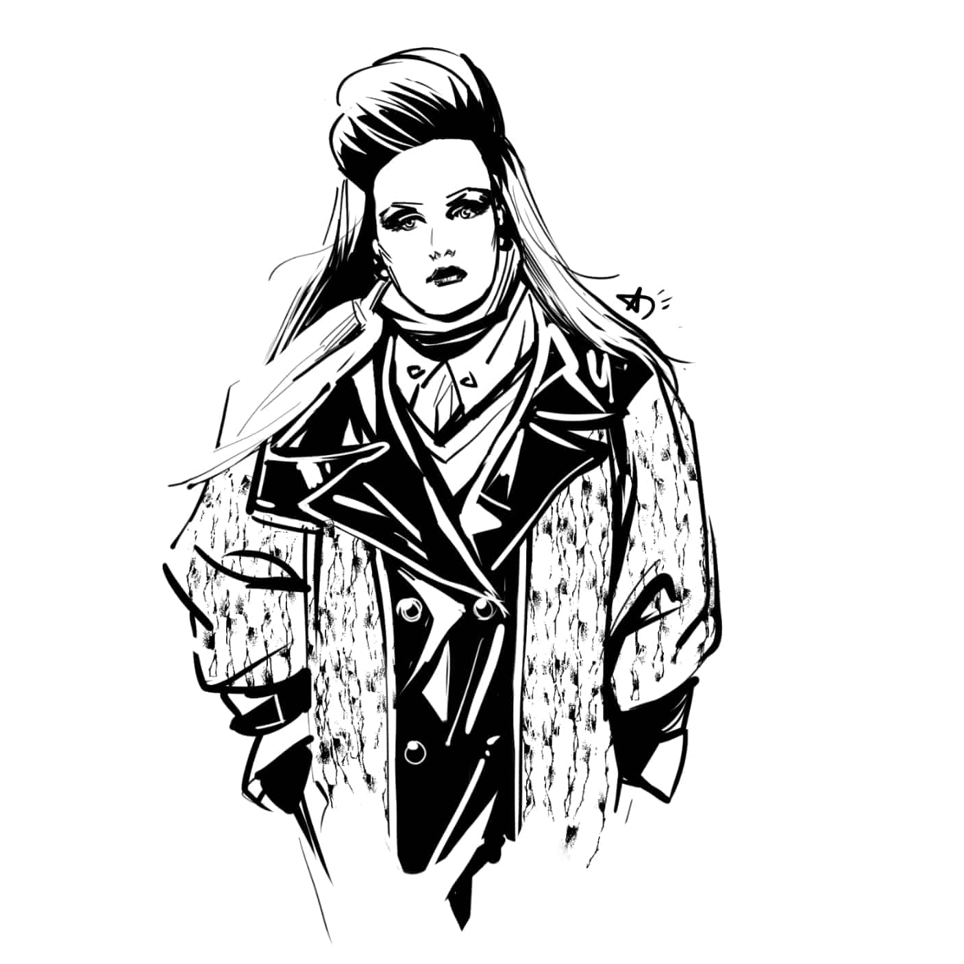 Miuccia Prada | Andrea Montano Illustration